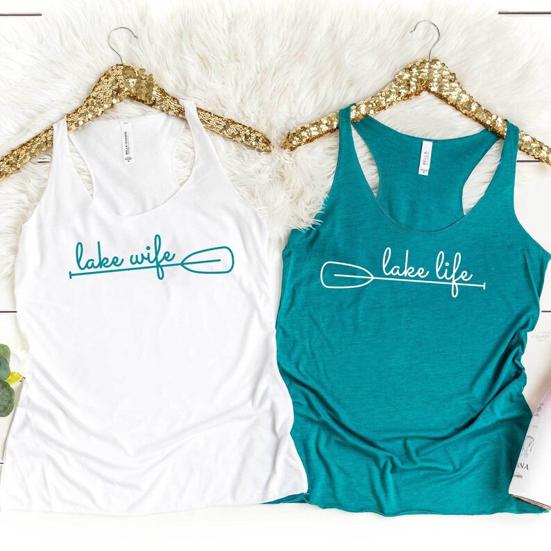 Lake House Bridal Party Shirts Lake Life Bachelorette Party Shirts Boat Lake Team Bride Tanks Lake Bachelorette Decorations