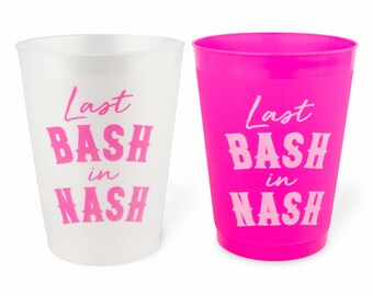Nashville Bachelorette Party Cups (12 Pack) | Nash Bash Bachelorette Party Favors | 16 oz. Reusable Party Cups