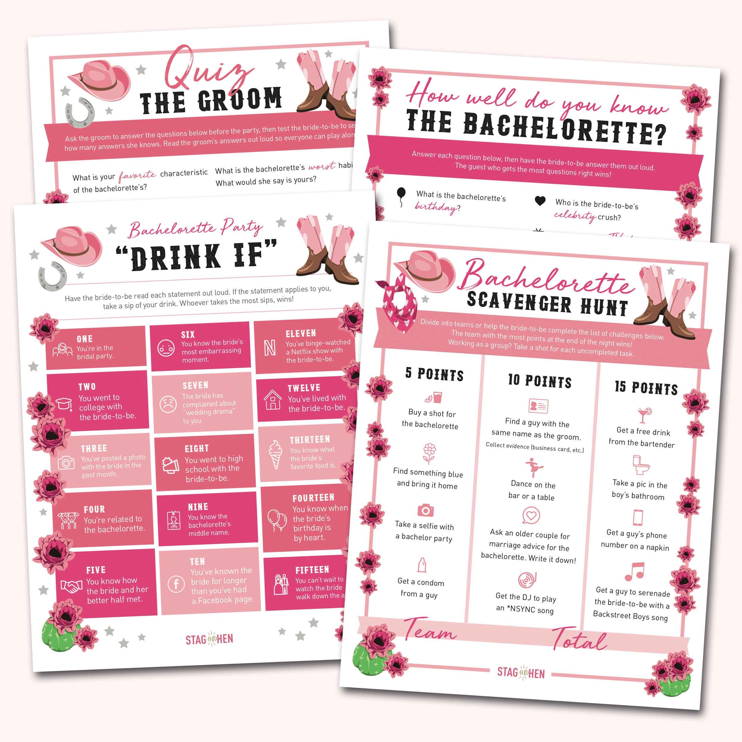 Bachelorette Party Supplies - Team Bride Dinner Plates – Stag & Hen