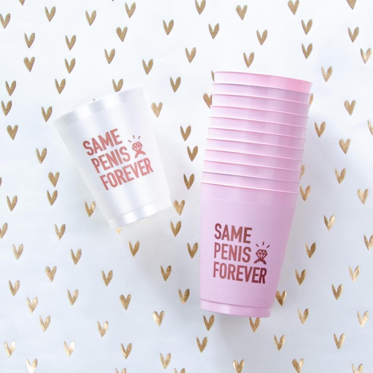 Same Penis Forever Cups & Penis Straws - Yippee Daisy