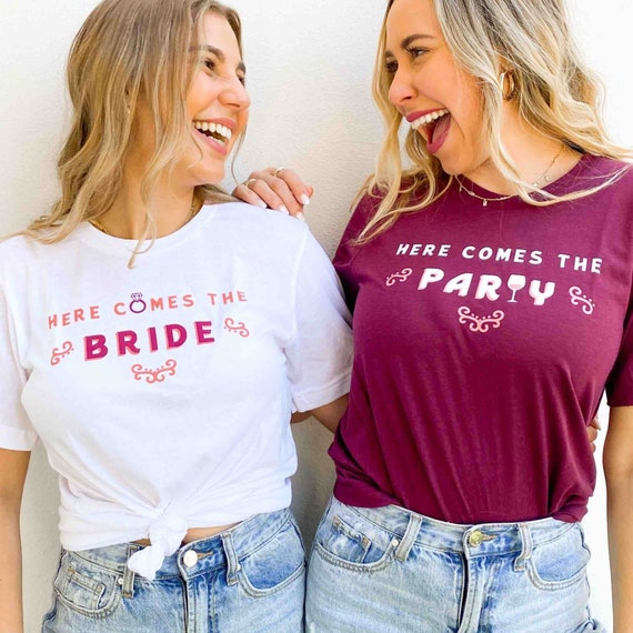 Vino Now Vows Later Bachelorette Tees | Wine Bridal Party Shirts | Napa, Fredericksburg, Winery Bridesmaids Favors Decor Accessories Gifts
