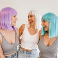 Bachelorette Party Wigs | Neon Pastel Wig with Adjustable Netting | Bridal Party Favors, Gifts, Accessories, Decor | Bachelorette Party Hat