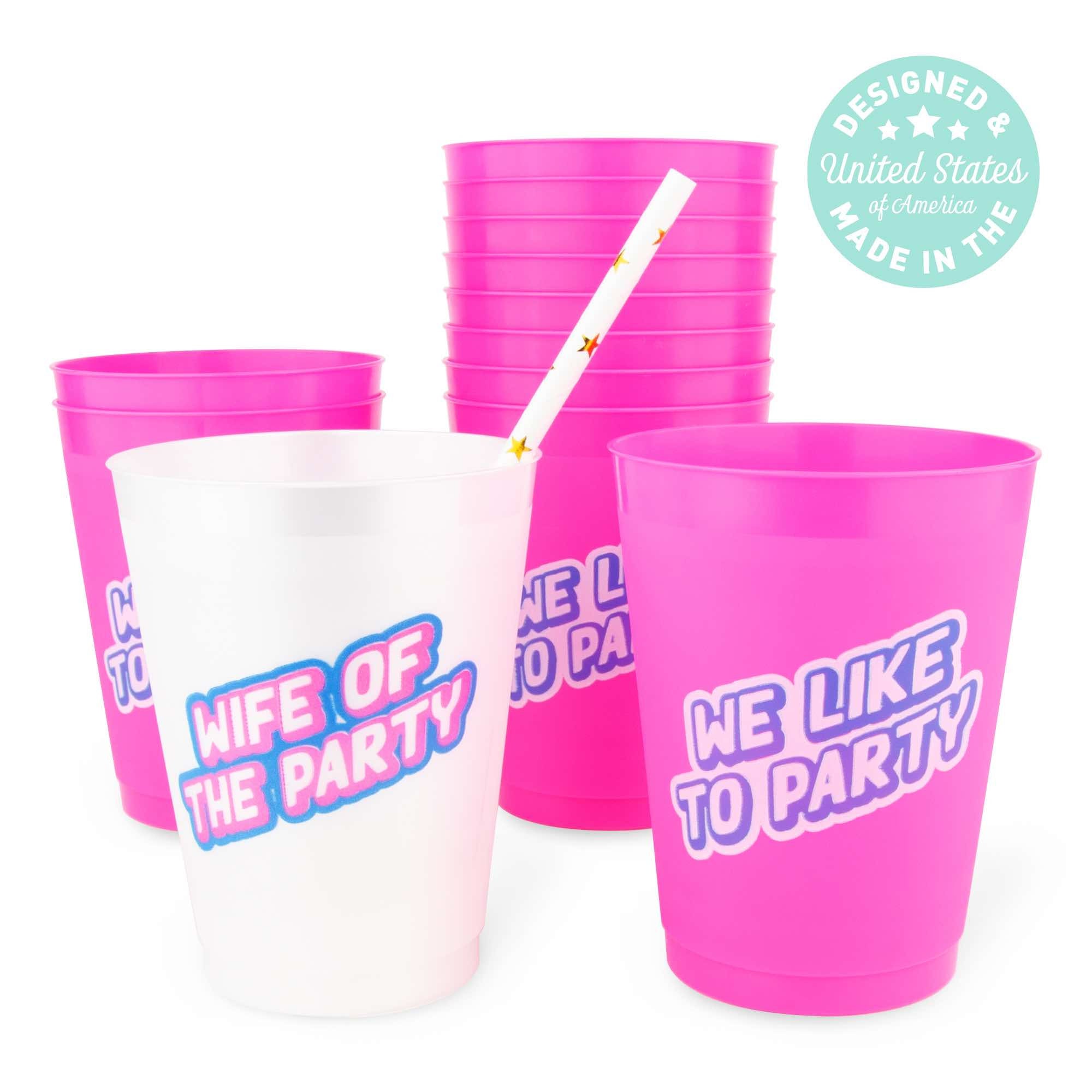 Wife of the Party Bachelorette Party Cups 12 Pack 16 Oz Etsy