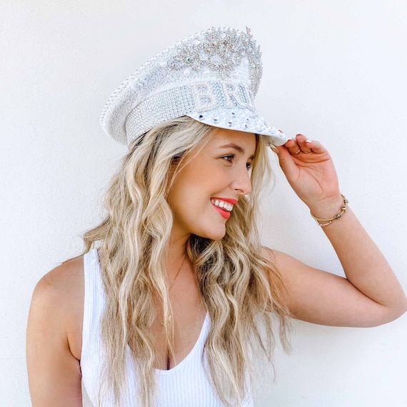 Bridal Disco Military Hat Iridescent 
