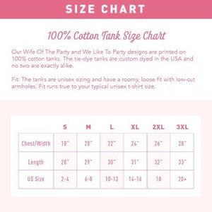 Puede incluir: Una tabla de tallas para camisetas sin mangas 100% algod&oacute;n. La tabla incluye medidas de pecho/ancho de 45.7 cm a 71.1 cm, largos de 71.1 cm a 83.8 cm y tallas estadounidenses de 2-4 a 20+. Las camisetas son unisex y te&ntilde;idas en EE. UU.