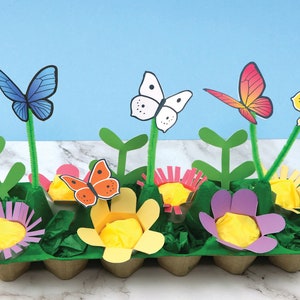 Butterfly Garden Egg Carton Craft