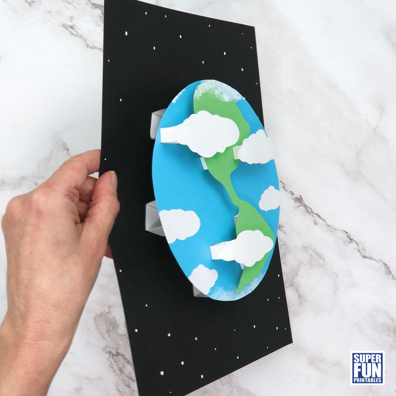 3D Planet Earth Craft - Etsy