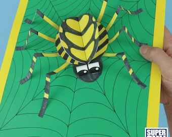 Pająk z papieru 3D