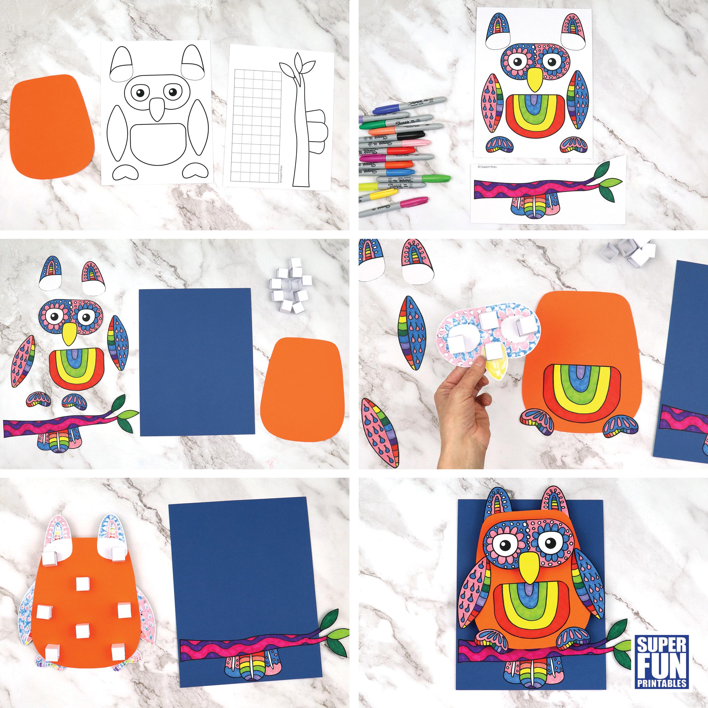 3D-patroonkunst Uil - Etsy België, image size:2480x2480