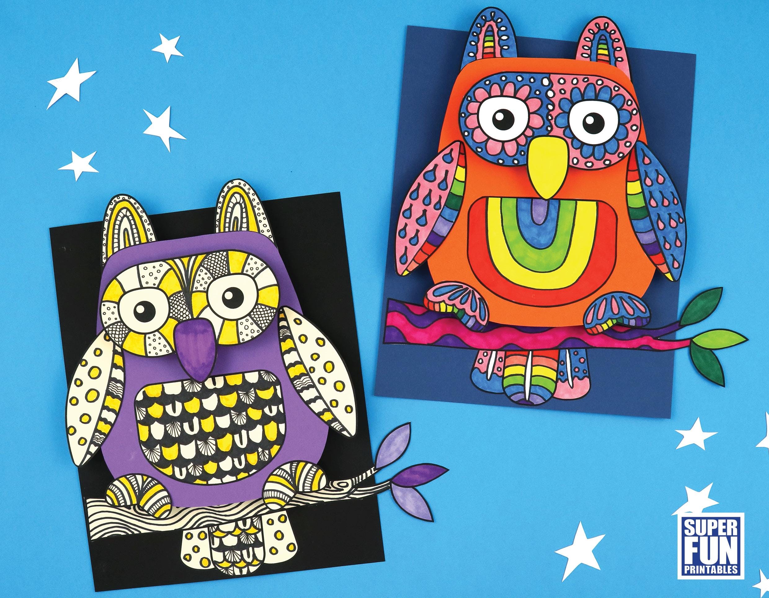 3D Pattern Art Owl