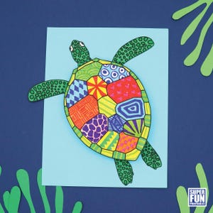 3D Pattern Art Schildkröte