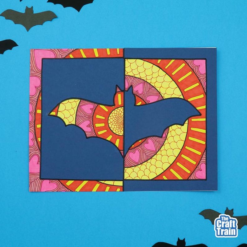 Halloween Positive Negative Art - Etsy Australia