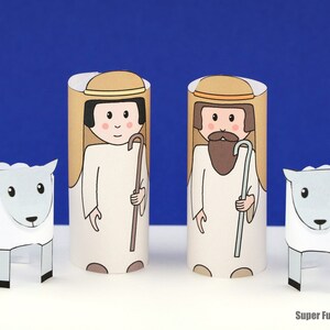 Printable Paper Nativity Scene - Etsy
