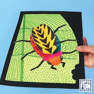 3D Papier Doodle Käfer Handwerk