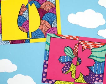 Arte Positiva Negativa de Flores