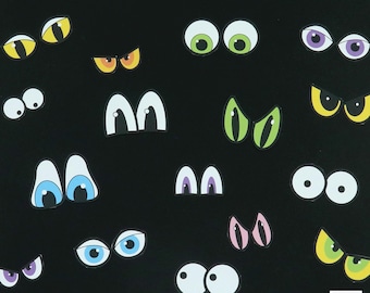 Printable Spooky Eyes for Halloween - Etsy