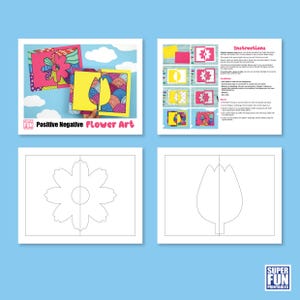 Flower Positive Negative Art - Etsy