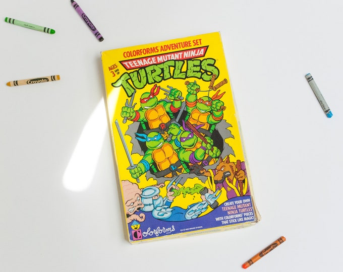 Teenage Mutant NINJA TURTLES Colorforms Adventure Set No 725 / Etsy