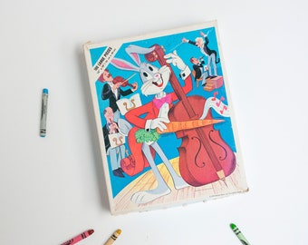 BUGS BUNNY Jigsaw Puzzle / Orchestra / 100 Large Pieces / Whitman No. 4605 / 1976 Warner Bros. / 14 x 18 in / 35 x 46 cm