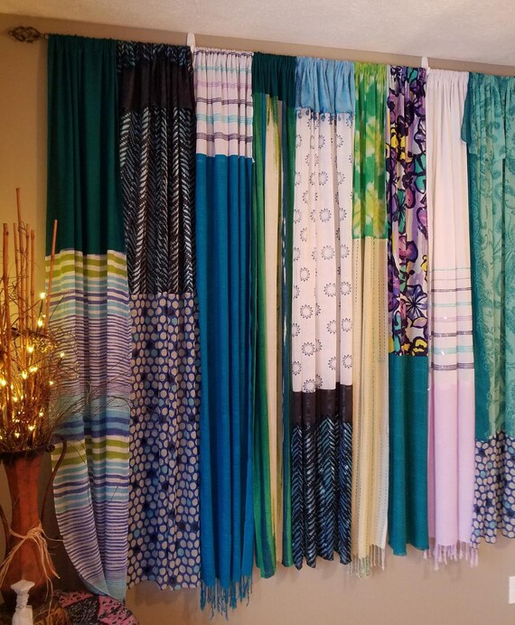Bohemian Curtains Scarf Curtains Handmade Boho Curtains Gypsy Etsy