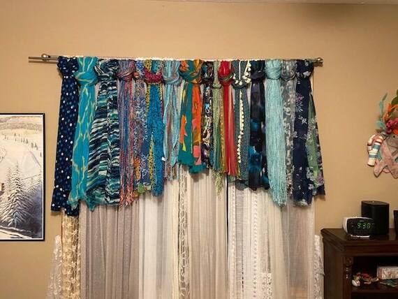 Boho Valance In Stock Gypsy Curtains Scarf Valance Etsy
