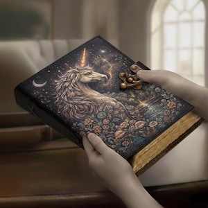 Magical Unicorn Journal with Lock – Fantasy Notebook for Girls