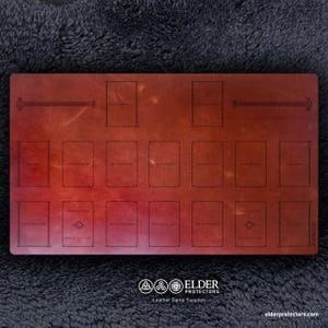 レザー プレイマット - エルダー プロテクター TCG プレイマット - Nordic Field Design