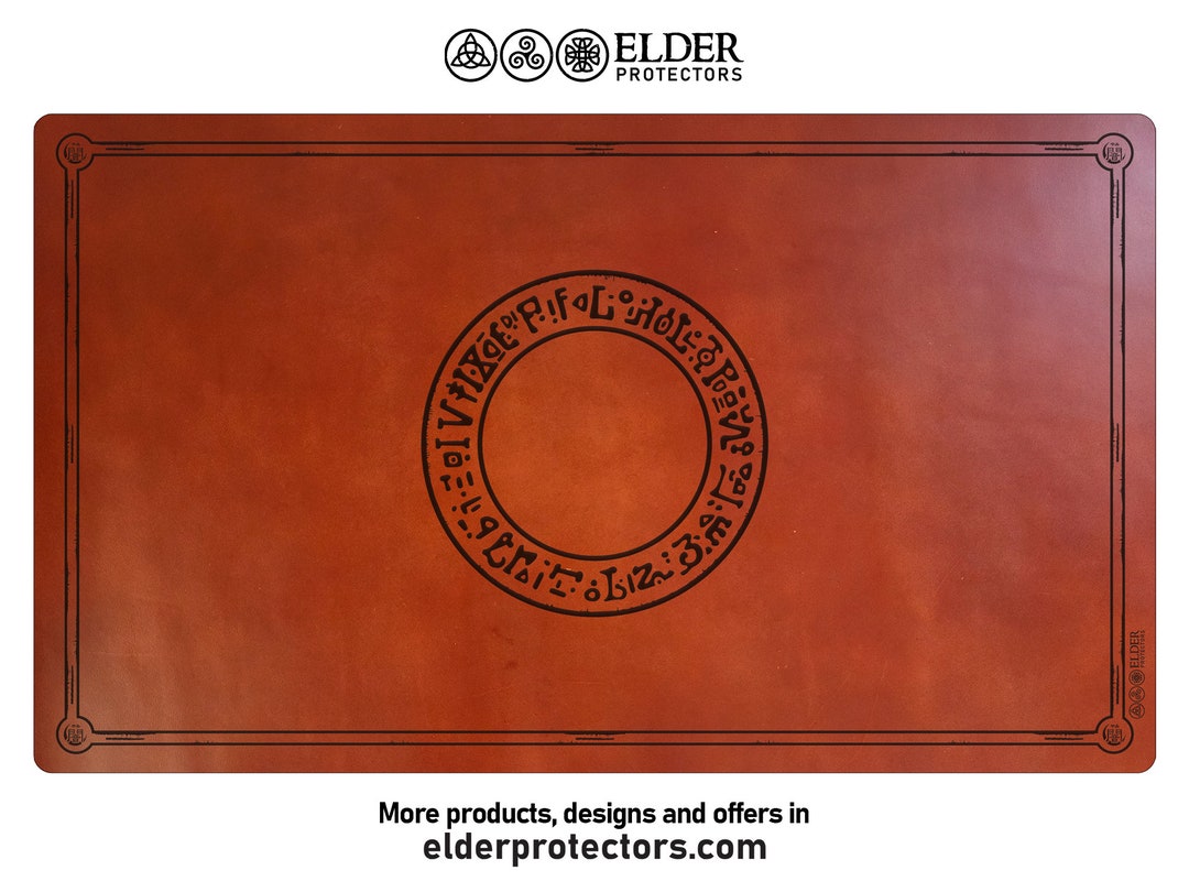 Leather Playmat Elder Protectors TCG Playmat Dark Magician Etsy