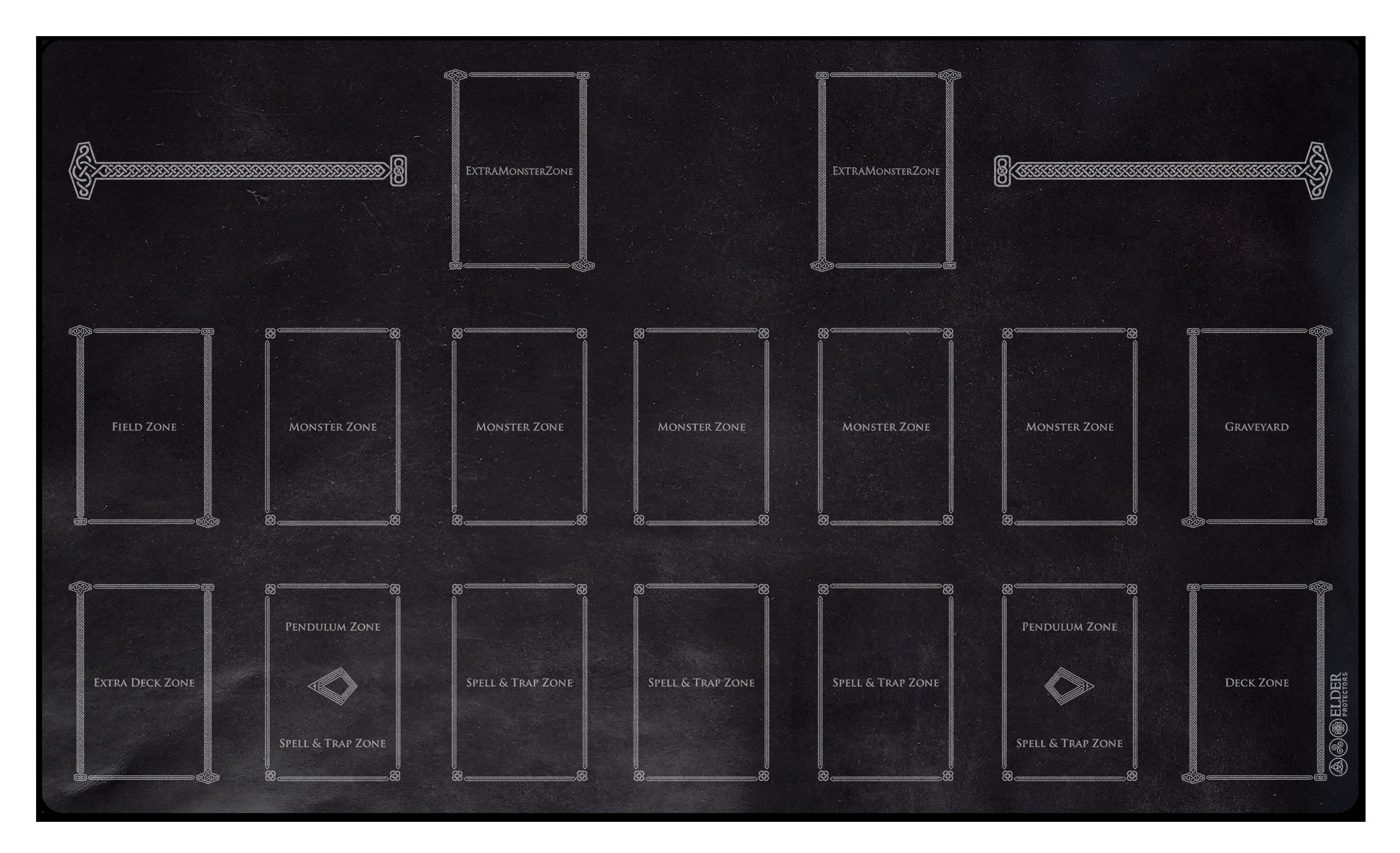 Leather Playmat Elder Protectors TCG Playmat Nordic Field Design Etsy