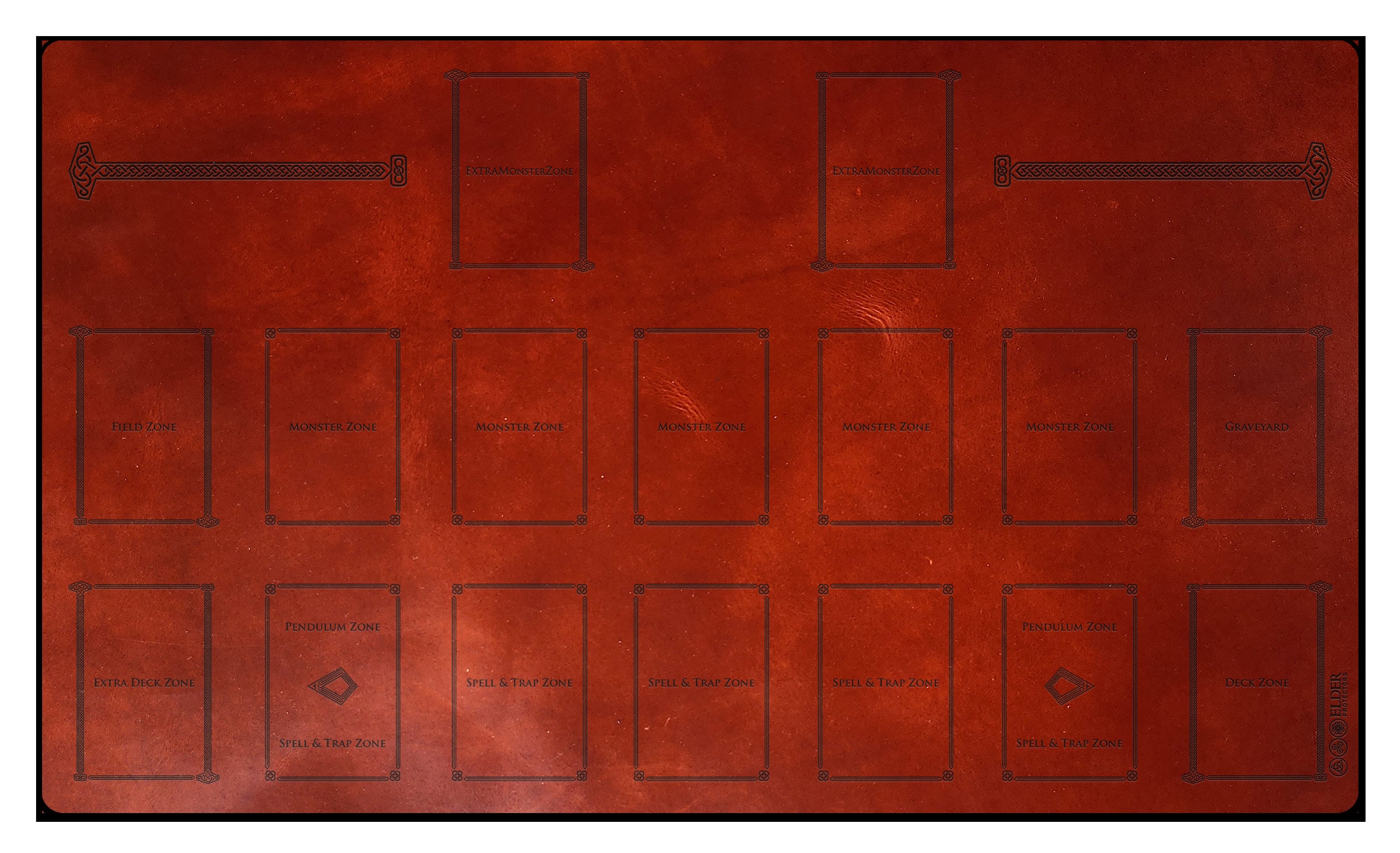 Leather Playmat Elder Protectors TCG Playmat Nordic Field Design Etsy