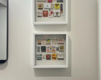 Custom Vintage Framed Matchbook Art