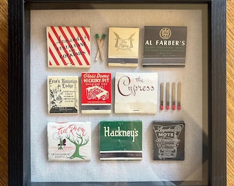 Chicago Vintage Framed Matchbooks
