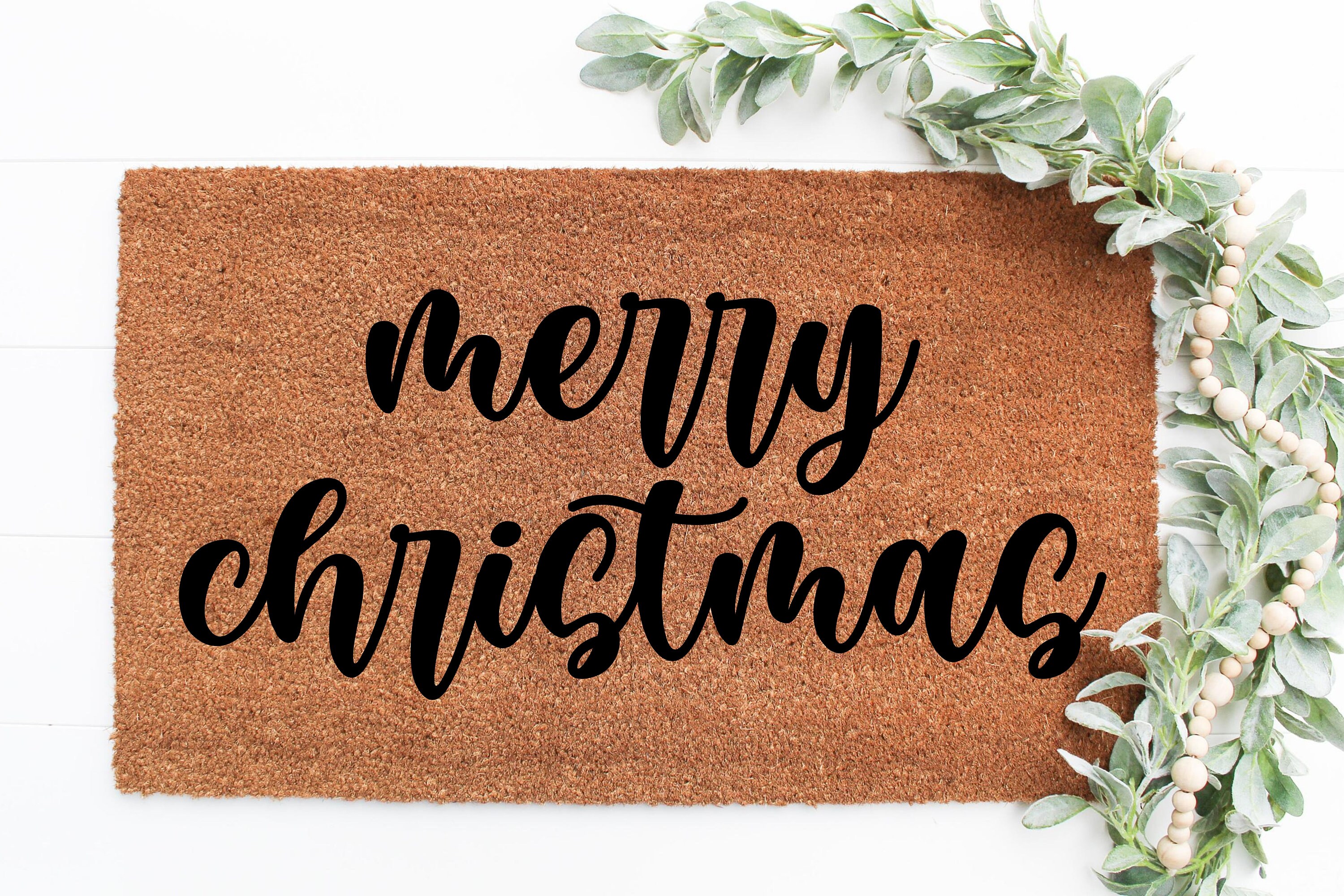 Frohe Weihnachten Fußmatte Weihnachtsveranda rustikale Etsy