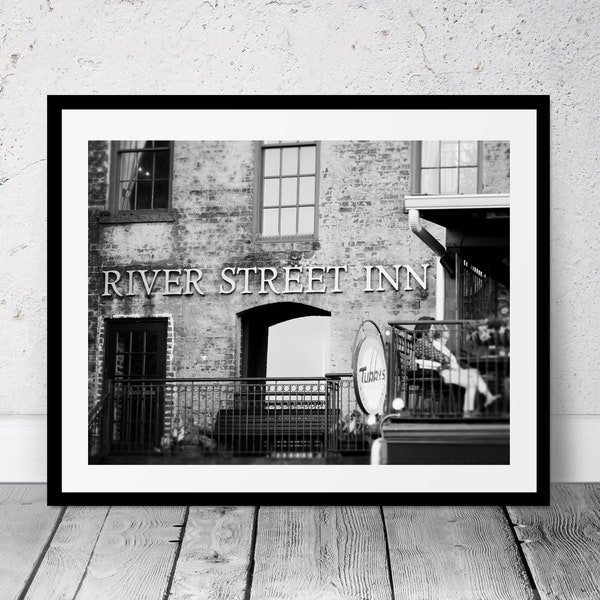 Architecture Printable Photography, Historic South, Black and White Photo, Savannah