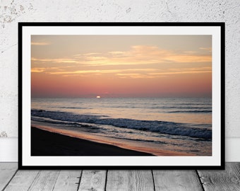 Beach Photography, Printable Art, Coastal Art, Sunrise Photo, Coastal Decor