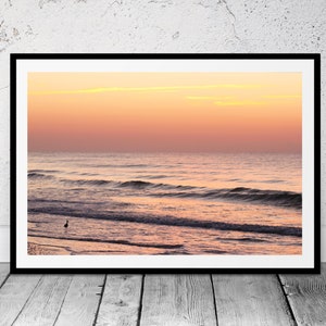 Beach Photography, Coastal Art, Sunrise, Printable Wall Art, Ocean Photography