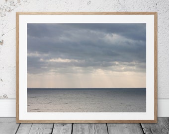 Beach Photography, Printable Art, Ocean Art, Beach Decor, Sunrays, Water