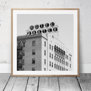 Architectural Photo, Historic Building, Black and White Art, Printable Photography