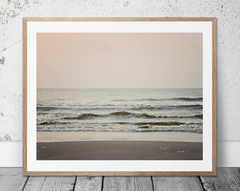 Printable Art, Coastal Photography, Coastal Decor, Beach Art, Waves, Calm Colors