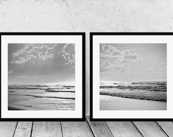Printable Art, Beach Photography, Coastal Decor, Black & White Photo, Beach Art, Coastal Art, Ocean, Waves