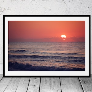 Beach Photography, Coastal Art, Printable Photo, Sunrise Photography, Coastal Design