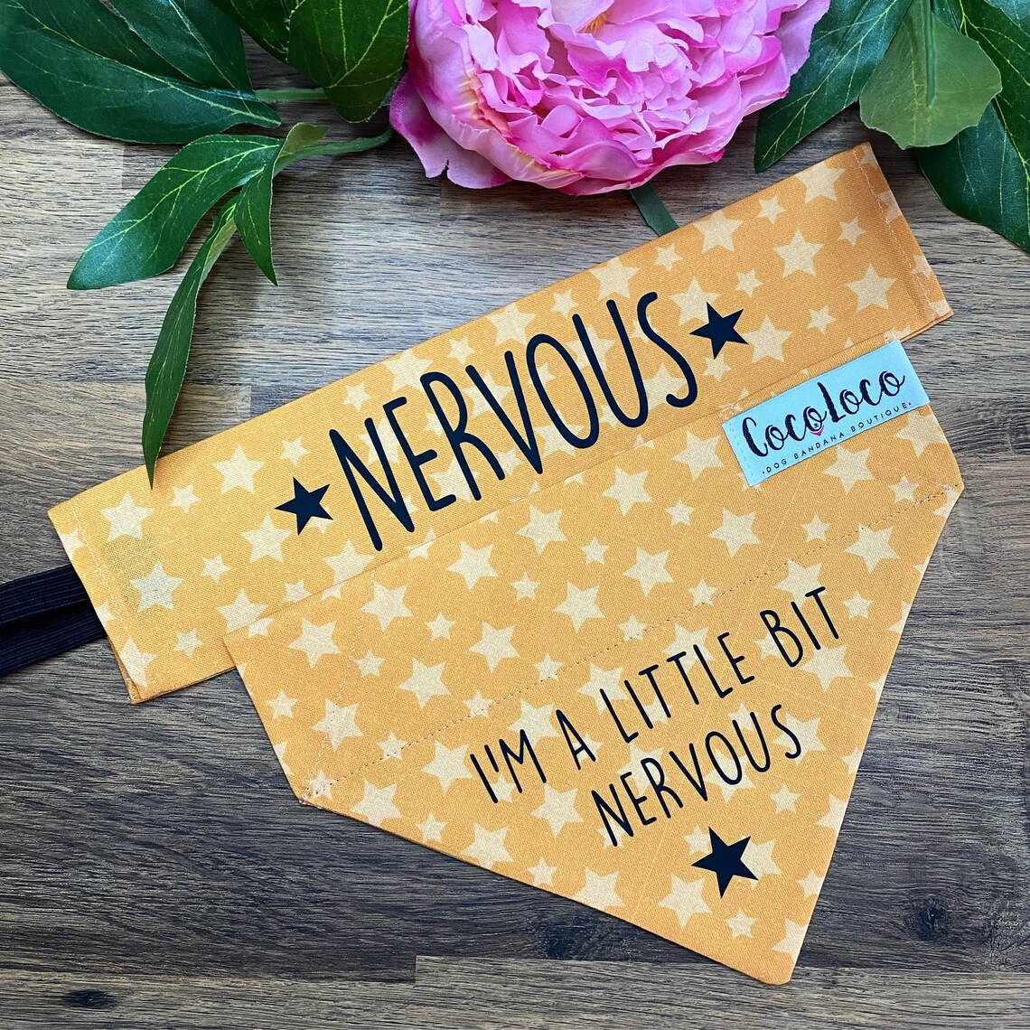 Nervous Dog Bandana / lead cover Etsy
