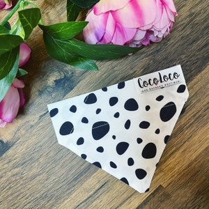 Dalmatian print Dog Bandana image 1