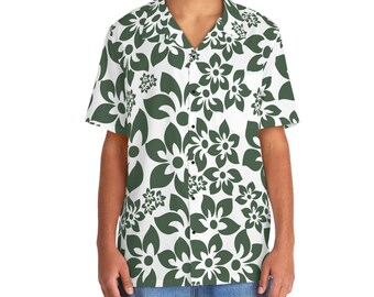 Chemise hawaïenne, chemise hawaïenne Aloha à manches courtes pour hommes, style hawaïen, chemise lune de miel hawaïenne, chemise hawaïenne, chemise d'été, chemise boutonnée