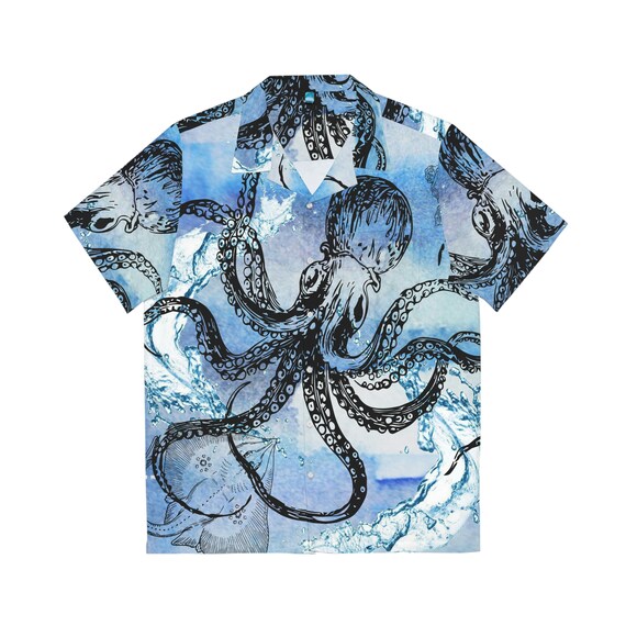 Mens octopus hotsell button down shirt