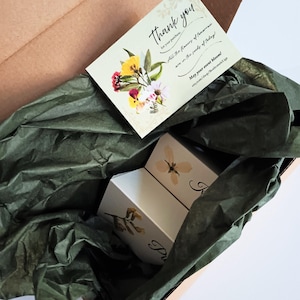Personalized Wedding Place Cards: Real Pressed Wildflowers, Botanical Decor image 12