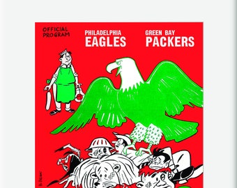 1960 Vintage Philadelphia Eagles - Green Bay Packers Football Championship Program - Digital Reproduction