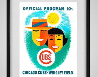 1956 Vintage Chicago Cubs Program- Digital Reproduction