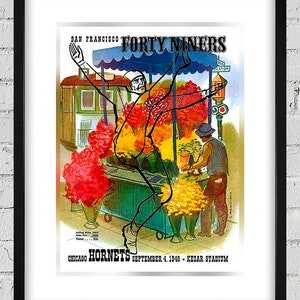 Copertina del programma dei playoff di football americano del 1949 tra San Francisco 49ers e Chicago Hornets - Riproduzione digitale