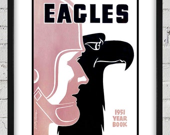 1951 Vintage Philadelphia Eagles Football Yearbook - Digital Reproduction